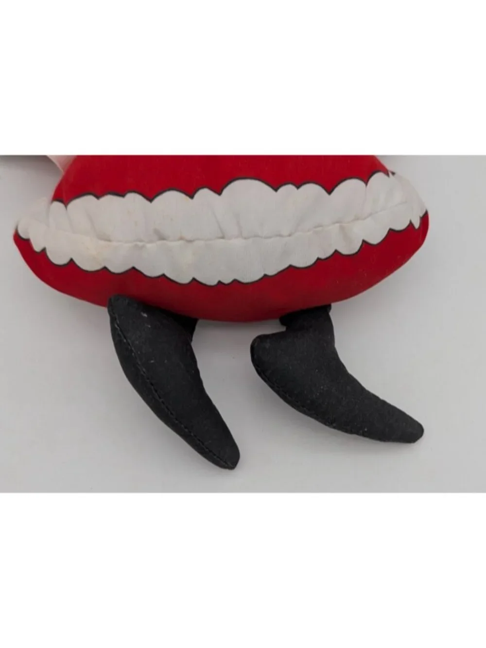 Vintage plush silly goofy Santa Claus christmas home decor star 1989